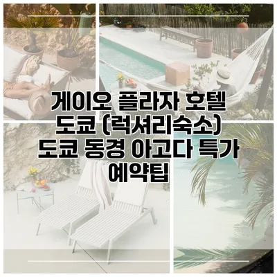 게이오 플라자 호텔 도쿄 (럭셔리숙소) 도쿄 동경 아고다 특가 예약팁