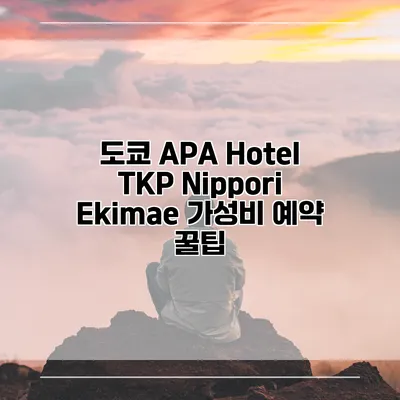 도쿄 APA Hotel TKP Nippori Ekimae 가성비 예약 꿀팁