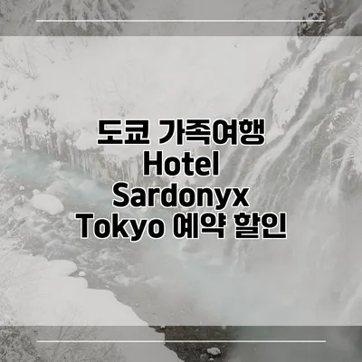 도쿄 가족여행 Hotel Sardonyx Tokyo 예약 할인