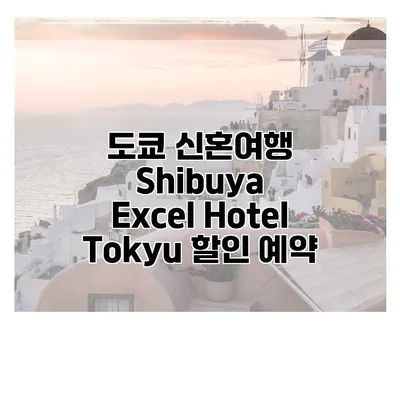 도쿄 신혼여행 Shibuya Excel Hotel Tokyu 할인 예약