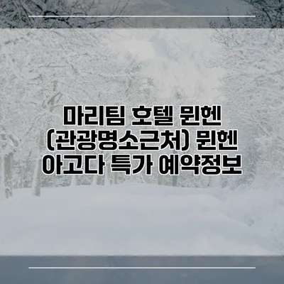 마리팀 호텔 뮌헨 (관광명소근처) 뮌헨 아고다 특가 예약정보