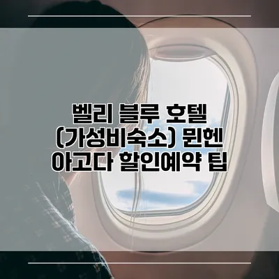 벨리 블루 호텔 (가성비숙소) 뮌헨 아고다 할인예약 팁