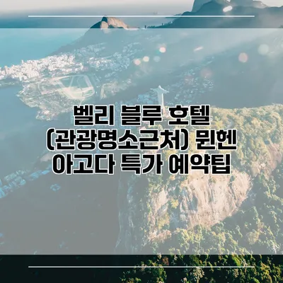 벨리 블루 호텔 (관광명소근처) 뮌헨 아고다 특가 예약팁