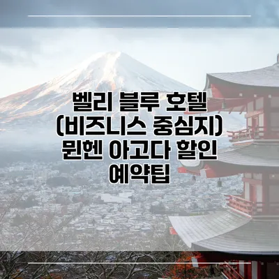 벨리 블루 호텔 (비즈니스 중심지) 뮌헨 아고다 할인 예약팁