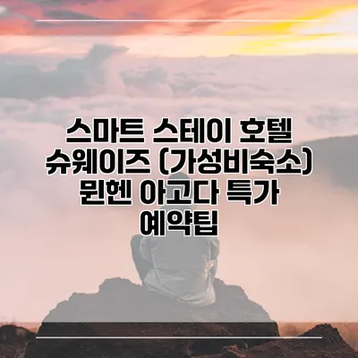 스마트 스테이 호텔 슈웨이즈 (가성비숙소) 뮌헨 아고다 특가 예약팁