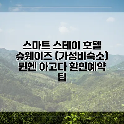 스마트 스테이 호텔 슈웨이즈 (가성비숙소) 뮌헨 아고다 할인예약 팁