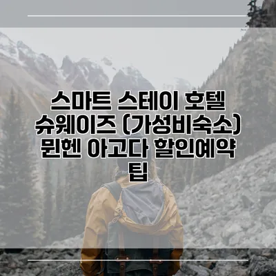 스마트 스테이 호텔 슈웨이즈 (가성비숙소) 뮌헨 아고다 할인예약 팁
