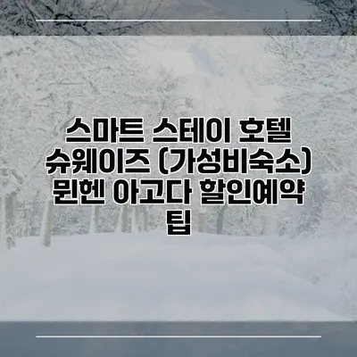 스마트 스테이 호텔 슈웨이즈 (가성비숙소) 뮌헨 아고다 할인예약 팁