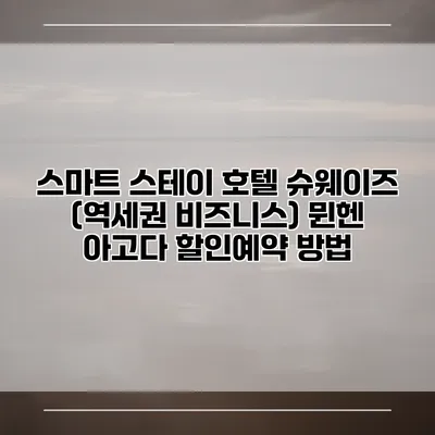 스마트 스테이 호텔 슈웨이즈 (역세권 비즈니스) 뮌헨 아고다 할인예약 방법
