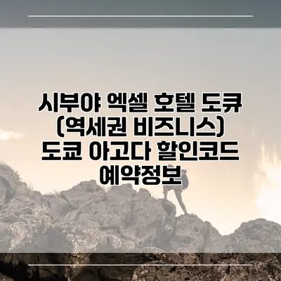 시부야 엑셀 호텔 도큐 (역세권 비즈니스) 도쿄 아고다 할인코드 예약정보