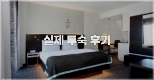 💬 실제 투숙 후기