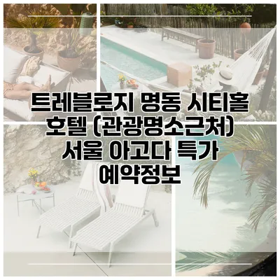 트레블로지 명동 시티홀 호텔 (관광명소근처) 서울 아고다 특가 예약정보