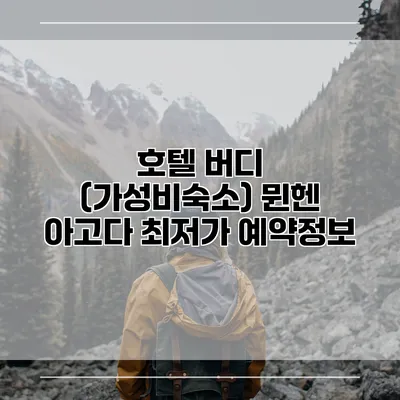 호텔 버디 (가성비숙소) 뮌헨 아고다 최저가 예약정보