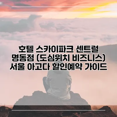 호텔 스카이파크 센트럴 명동점 (도심위치 비즈니스) 서울 아고다 할인예약 가이드