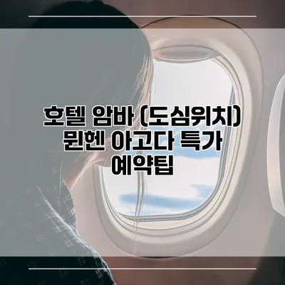 호텔 암바 (도심위치) 뮌헨 아고다 특가 예약팁